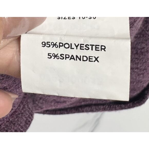 BloomChic Women’s 18 20 Lightweight Purple Long Sleeve Pullover Top Plus Size - Picture 5 of 5